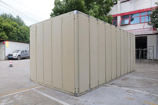 Porshseal demountable underground blast shelter for rapid field deployment